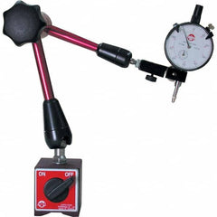 Techniks - Magnetic Indicator Bases Base Length (Inch): 2-3/8 Base Width (Inch): 2 - Eagle Tool & Supply