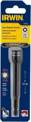 Irwin - 3/8" Magnetic Nutsetter - 1/4" Hex Drive, 4" OAL, 9/16" Socket Nose Diam - Eagle Tool & Supply