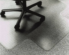 Ability One - 53" Long x 45" Wide, Chair Mat - Single Lip, Straight Edge Style - Eagle Tool & Supply