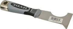 Hyde Tools - 2-1/2" Wide Stainless Steel Putty Knife - Stiff, Cushioned Grip Polypropylene Handle, 8" OAL - Eagle Tool & Supply
