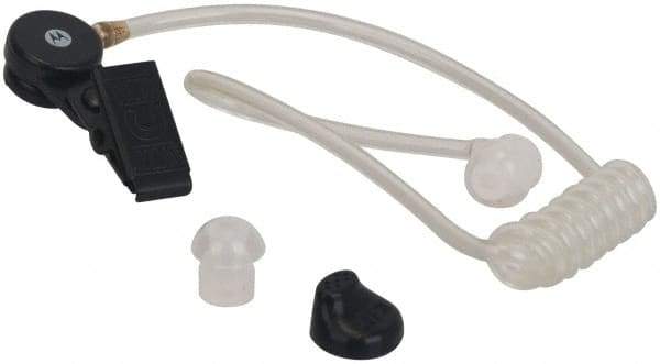 Motorola - One Wire Surveillance, In-Line & Push to Talk Microphone Surveillance Earpiece with Microphone - Black, Use with Motorola CLS/RM/RDX/DTR/DLR Radios - Eagle Tool & Supply