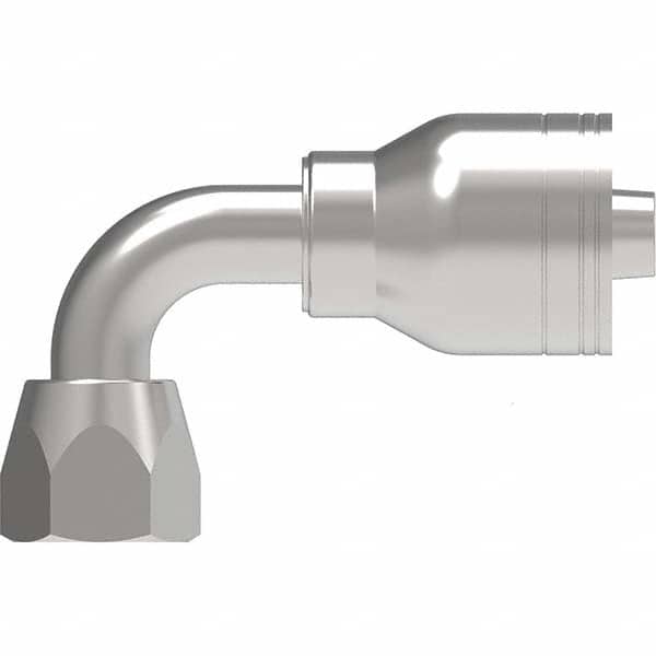 Eaton - Hydraulic Hose Fittings & Couplings Type: Female JIC Swivel, 90 Degree Elbow Hose Diameter: 3/4 (Inch) - Eagle Tool & Supply