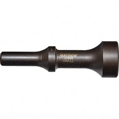 Mayhew - 1-1/4" Head Width, 4-1/4" OAL, Pneumatic Hammer - Round Drive, Round Shank, Steel - Eagle Tool & Supply