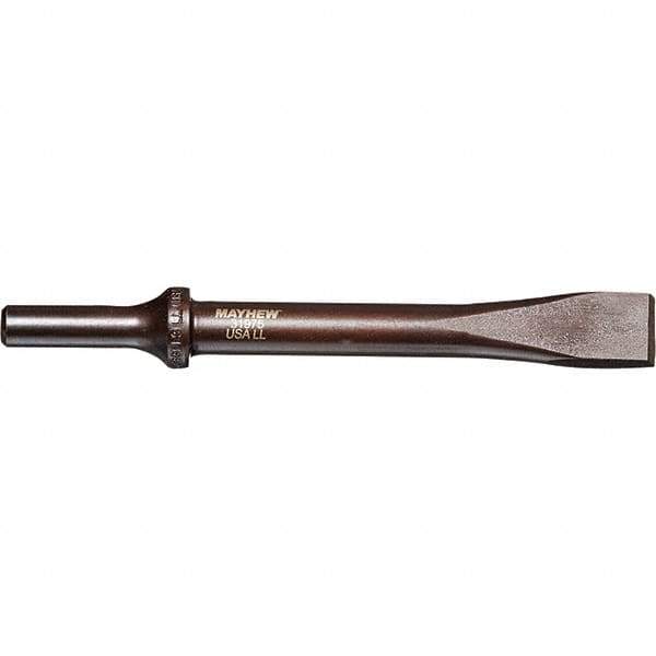 Mayhew - 5/8" Head Width, 6-1/2" OAL, Rivet Cutter Chisel - Round Drive, Round Shank, Steel - Eagle Tool & Supply