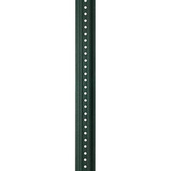 Nucor - 8' High, Powder Coated Traffic Sign Post - Steel, 3/8" Hole Diam, Green - Eagle Tool & Supply