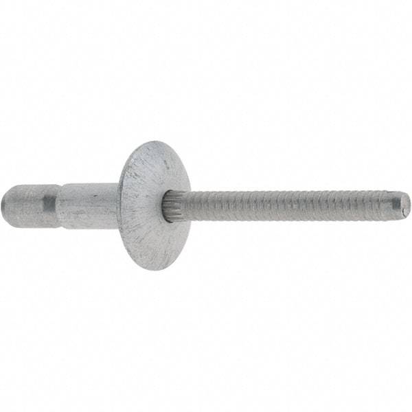 Marson - Truss Head Aluminum Structural Blind Rivet - Aluminum Mandrel, 0.062" to 0.27" Grip, 0.53" Head Diam, 0.191" to 0.201" Hole Diam, 0.415" Length Under Head, 3/16" Body Diam - Eagle Tool & Supply