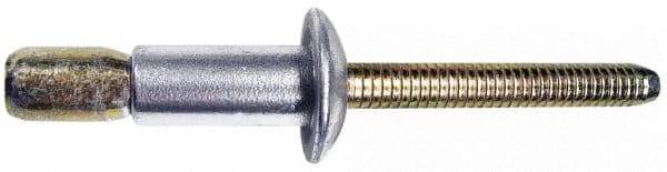 Marson - Countersunk Head Aluminum Structural Blind Rivet - Aluminum Mandrel, 1/8" to 0.331" Grip, 0.35" Head Diam, 0.191" to 0.201" Hole Diam, 0.41" Length Under Head, 3/16" Body Diam - Eagle Tool & Supply