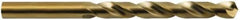 Hertel - 39/64" 135° Cobalt Jobber Drill - Oxide/Gold Finish, Spiral Flute, 7-1/8" OAL - Eagle Tool & Supply