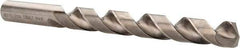 Hertel - 31/64" 135° Cobalt Jobber Drill - Bright Finish, Spiral Flute, 5-7/8" OAL, Split Point - Eagle Tool & Supply
