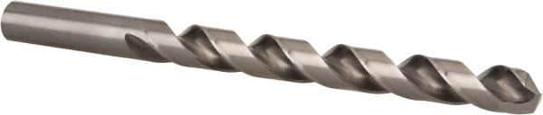 Hertel - 3/8" 135° Cobalt Jobber Drill - Bright Finish, Spiral Flute, 5" OAL, Split Point - Eagle Tool & Supply