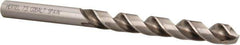Hertel - 7.5mm 135° Cobalt Jobber Drill - Bright Finish, Spiral Flute, 4.2913" OAL, Split Point - Eagle Tool & Supply