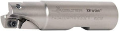 Walter - 3/4" Cut Diam, 11mm Max Depth of Cut, 3/4" Shank Diam, 3.061" OAL, Indexable Square Shoulder End Mill - AD.T 1204.. Inserts, Weldon Shank, 90° Lead Angle - Eagle Tool & Supply