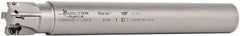 Walter - 1-1/4" Cut Diam, 11mm Max Depth of Cut, 1-1/4" Shank Diam, 10" OAL, Indexable Square Shoulder End Mill - AD.T 1204.. Inserts, Cylindrical Shank, 90° Lead Angle - Eagle Tool & Supply