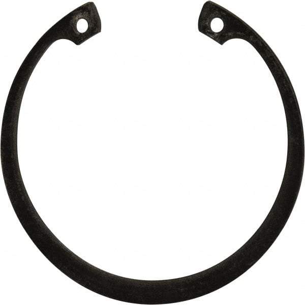 Rotor Clip - 0.078" Thick, Phosphate Finish, Steel Snap Internal Retaining Ring - 0.086" Groove Width, 0.074" Groove Depth, 2.648" Groove Diam, Grade 1060-1090 - Eagle Tool & Supply