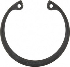 Rotor Clip - 0.062" Thick, Phosphate Finish, Steel Snap Internal Retaining Ring - 0.068" Groove Width, 0.05" Groove Depth, 1.725" Groove Diam, Grade 1060-1090 - Eagle Tool & Supply