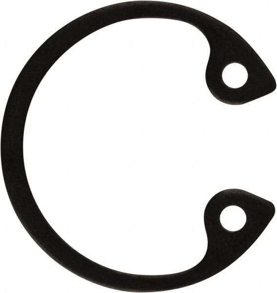 Rotor Clip - 0.035" Thick, Phosphate Finish, Steel Snap Internal Retaining Ring - 0.039" Groove Width, 0.017" Groove Depth, 0.596" Groove Diam, Grade 1060-1090 - Eagle Tool & Supply