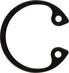 Rotor Clip - 0.035" Thick, Phosphate Finish, Steel Snap Internal Retaining Ring - 0.039" Groove Width, 0.017" Groove Depth, 0.596" Groove Diam, Grade 1060-1090 - Eagle Tool & Supply
