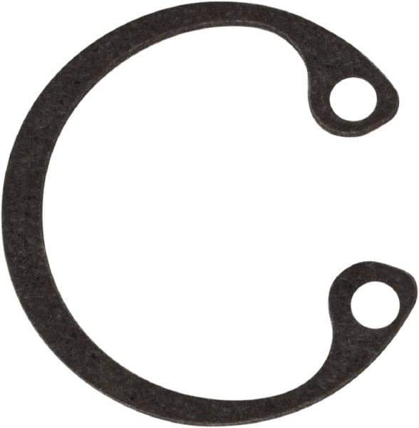 Rotor Clip - 0.015" Thick, Phosphate Finish, Steel Snap Internal Retaining Ring - 0.02" Groove Width, 0.009" Groove Depth, 0.33" Groove Diam, Grade 1060-1090 - Eagle Tool & Supply