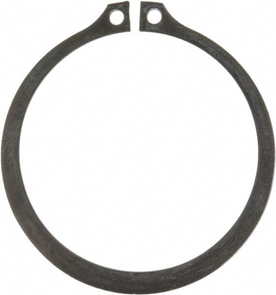 Rotor Clip - 2.36" Groove Diam, 2-1/2" Shaft Diam, Phosphate Steel, Snap External Retaining Rings - 0.086" Groove Width, 0.07" Groove Depth, 0.078" Ring Thickness, Grade 1060-1090 - Eagle Tool & Supply