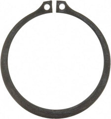 Rotor Clip - 2.36" Groove Diam, 2-1/2" Shaft Diam, Phosphate Steel, Snap External Retaining Rings - 0.086" Groove Width, 0.07" Groove Depth, 0.078" Ring Thickness, Grade 1060-1090 - Eagle Tool & Supply