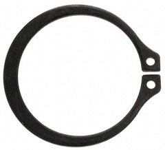 Rotor Clip - 1.232" Groove Diam, 1-5/16" Shaft Diam, Phosphate Steel, Snap External Retaining Rings - 0.056" Groove Width, 0.04" Groove Depth, 0.05" Ring Thickness, Grade 1060-1090 - Eagle Tool & Supply