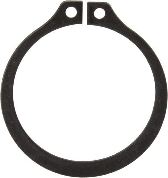 Rotor Clip - 1.176" Groove Diam, 1-1/4" Shaft Diam, Phosphate Steel, Snap External Retaining Rings - 0.056" Groove Width, 0.037" Groove Depth, 0.05" Ring Thickness, Grade 1060-1090 - Eagle Tool & Supply