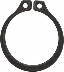 Rotor Clip - 1" Groove Diam, 1-1/16" Shaft Diam, Phosphate Steel, Snap External Retaining Rings - 0.056" Groove Width, 0.032" Groove Depth, 0.05" Ring Thickness, Grade 1060-1090 - Eagle Tool & Supply