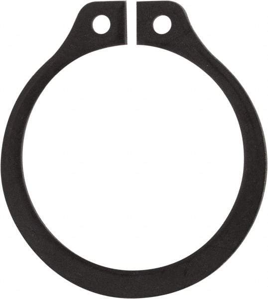 Rotor Clip - 0.704" Groove Diam, 3/4" Shaft Diam, Phosphate Steel, Snap External Retaining Rings - 0.046" Groove Width, 0.023" Groove Depth, 0.042" Ring Thickness, Grade 1060-1090 - Eagle Tool & Supply