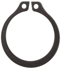 Rotor Clip - 0.588" Groove Diam, 5/8" Shaft Diam, Phosphate Steel, Snap External Retaining Rings - 0.039" Groove Width, 0.018" Groove Depth, 0.035" Ring Thickness, Grade 1060-1090 - Eagle Tool & Supply