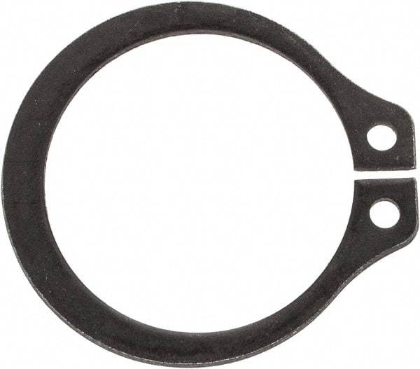 Rotor Clip - 0.559" Groove Diam, 19/32" Shaft Diam, Phosphate Steel, Snap External Retaining Rings - 0.039" Groove Width, 0.017" Groove Depth, 0.035" Ring Thickness, Grade 1060-1090 - Eagle Tool & Supply