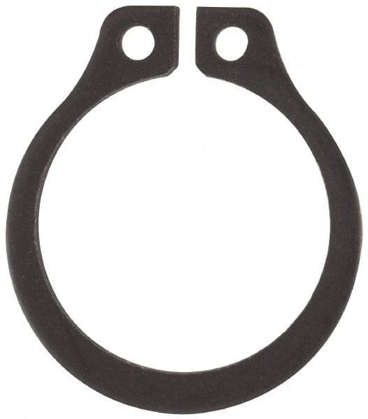 Rotor Clip - 0.468" Groove Diam, 1/2" Shaft Diam, Phosphate Steel, Snap External Retaining Rings - 0.039" Groove Width, 0.016" Groove Depth, 0.035" Ring Thickness, Grade 1060-1090 - Eagle Tool & Supply