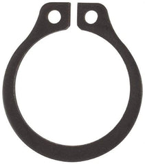 Rotor Clip - 0.468" Groove Diam, 1/2" Shaft Diam, Phosphate Steel, Snap External Retaining Rings - 0.039" Groove Width, 0.016" Groove Depth, 0.035" Ring Thickness, Grade 1060-1090 - Eagle Tool & Supply