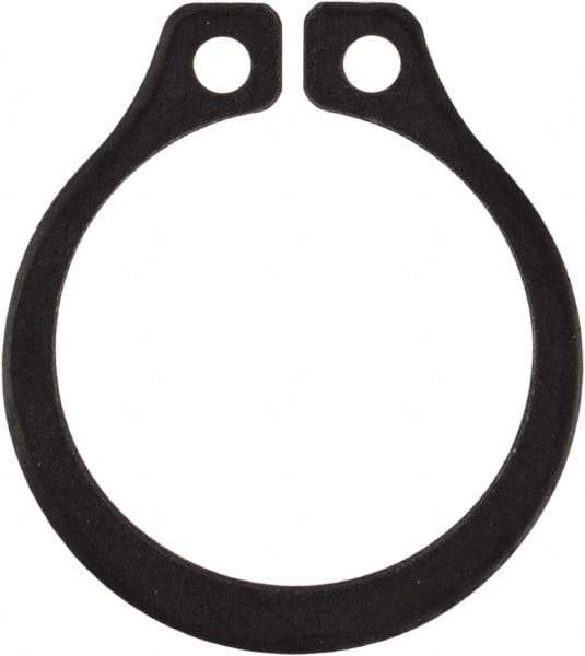 Rotor Clip - 0.412" Groove Diam, 7/16" Shaft Diam, Phosphate Steel, Snap External Retaining Rings - 0.029" Groove Width, 0.013" Groove Depth, 0.025" Ring Thickness, Grade 1060-1090 - Eagle Tool & Supply