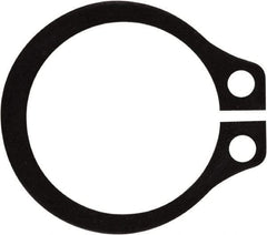 Rotor Clip - 0.382" Groove Diam, 13/32" Shaft Diam, Phosphate Steel, Snap External Retaining Rings - 0.029" Groove Width, 0.012" Groove Depth, 0.025" Ring Thickness, Grade 1060-1090 - Eagle Tool & Supply