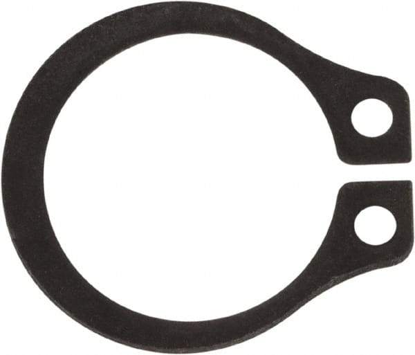 Rotor Clip - 0.352" Groove Diam, 3/8" Shaft Diam, Phosphate Steel, Snap External Retaining Rings - 0.029" Groove Width, 0.012" Groove Depth, 0.025" Ring Thickness, Grade 1060-1090 - Eagle Tool & Supply