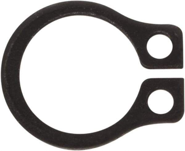 Rotor Clip - 0.23" Groove Diam, 1/4" Shaft Diam, Phosphate Steel, Snap External Retaining Rings - 0.029" Groove Width, 0.01" Groove Depth, 0.025" Ring Thickness, Grade 1060-1090 - Eagle Tool & Supply
