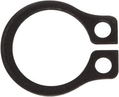 Rotor Clip - 0.23" Groove Diam, 1/4" Shaft Diam, Phosphate Steel, Snap External Retaining Rings - 0.029" Groove Width, 0.01" Groove Depth, 0.025" Ring Thickness, Grade 1060-1090 - Eagle Tool & Supply