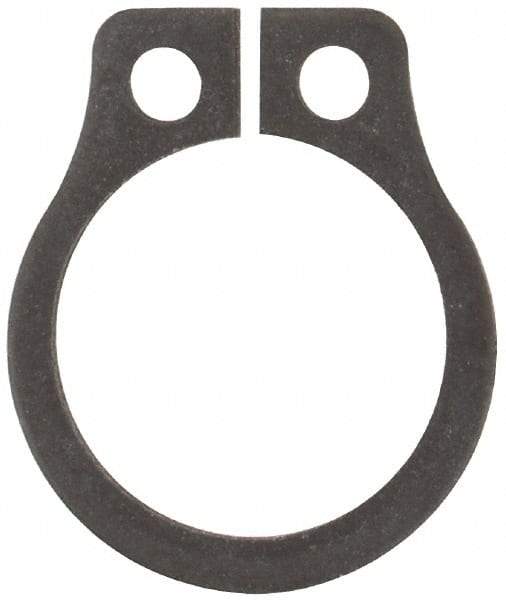 Rotor Clip - 0.261" Groove Diam, 9/32" Shaft Diam, Phosphate Steel, Snap External Retaining Rings - 0.029" Groove Width, 0.01" Groove Depth, 0.025" Ring Thickness, Grade 1060-1090 - Eagle Tool & Supply