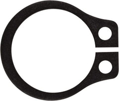 Rotor Clip - 0.321" Groove Diam, 11/32" Shaft Diam, Phosphate Steel, Snap External Retaining Rings - 0.029" Groove Width, 0.011" Groove Depth, 0.025" Ring Thickness, Grade 1060-1090 - Eagle Tool & Supply