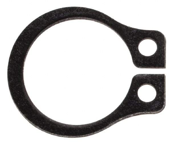Rotor Clip - 0.29" Groove Diam, 5/16" Shaft Diam, Phosphate Steel, Snap External Retaining Rings - 0.029" Groove Width, 0.011" Groove Depth, 0.025" Ring Thickness, Grade 1060-1090 - Eagle Tool & Supply