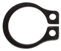 Rotor Clip - 0.29" Groove Diam, 5/16" Shaft Diam, Phosphate Steel, Snap External Retaining Rings - 0.029" Groove Width, 0.011" Groove Depth, 0.025" Ring Thickness, Grade 1060-1090 - Eagle Tool & Supply