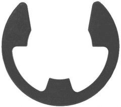 Rotor Clip - 0.835" Groove Diam, 63/64" Shaft Diam, Phosphate Steel, E Style External Retaining Rings - 0.056" Groove Width, 0.074" Groove Depth, 0.05" Ring Thickness, Grade 1060-1090 - Eagle Tool & Supply