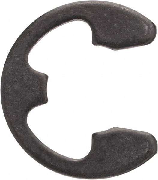 Rotor Clip - 0.396" Groove Diam, 1/2" Shaft Diam, Phosphate Steel, E Style External Retaining Rings - 0.046" Groove Width, 0.052" Groove Depth, 0.042" Ring Thickness, Grade 1060-1090 - Eagle Tool & Supply