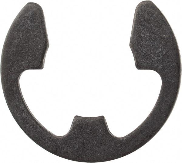 Rotor Clip - 0.485" Groove Diam, 5/8" Shaft Diam, Phosphate Steel, E Style External Retaining Rings - 0.046" Groove Width, 0.07" Groove Depth, 0.042" Ring Thickness, Grade 1060-1090 - Eagle Tool & Supply