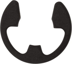Rotor Clip - 0.343" Groove Diam, 7/16" Shaft Diam, Phosphate Steel, E Style External Retaining Rings - 0.039" Groove Width, 0.047" Groove Depth, 0.035" Ring Thickness, Grade 1060-1090 - Eagle Tool & Supply