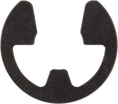 Rotor Clip - 3/16" Groove Diam, 7/32" Shaft Diam, Phosphate Steel, E Style External Retaining Rings - 0.029" Groove Width, 0.015" Groove Depth, 0.025" Ring Thickness, Grade 1060-1090 - Eagle Tool & Supply