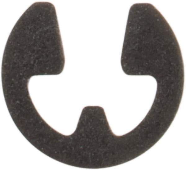 Rotor Clip - 0.052" Groove Diam, 1/16" Shaft Diam, Phosphate Steel, E Style External Retaining Rings - 0.012" Groove Width, 0.005" Groove Depth, 0.01" Ring Thickness, Grade 1060-1090 - Eagle Tool & Supply