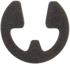 Rotor Clip - 0.052" Groove Diam, 1/16" Shaft Diam, Phosphate Steel, E Style External Retaining Rings - 0.012" Groove Width, 0.005" Groove Depth, 0.01" Ring Thickness, Grade 1060-1090 - Eagle Tool & Supply
