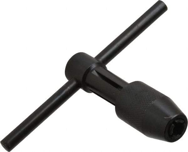 Cle-Line - 7/32 to 1/2" Tap Capacity, T Handle Tap Wrench - 3-5/8" Overall Length - Eagle Tool & Supply