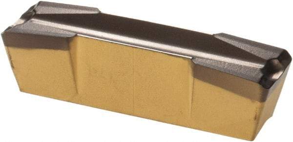 Iscar - 808GDMU Grade IC8250, 8mm Cutting Width Carbide Grooving Insert - Neutral, 0.8mm Corner Radius, TiCN/Al2O3/TiN Finish - Eagle Tool & Supply
